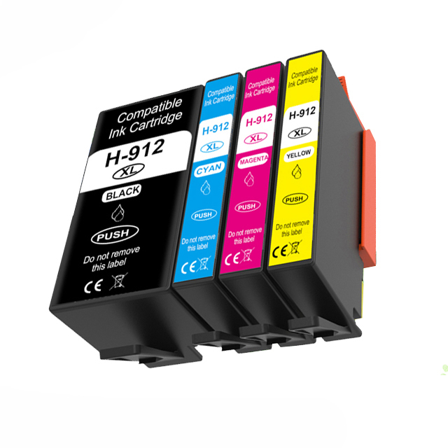 High End Printing Effect 912xl 917xl 912 917 Xl Inkjet Ink Cartridge  Compatible for Hp Officejet Pro 8010 8023 8025 Printer
