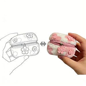 Ciondolo a Cuore in Peluche <span class=keywords><strong>di</strong></span> Cotone Super Morbido Personalizzato con Astronauta Sorridente - Trasforma il Tuo Design Cartoon - Accessorio Imbottito <span class=keywords><strong>di</strong></span> Alta Qualità - Product Image 6