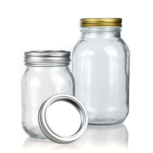 Nhà Máy Giá Glass Canister 300ml 400ml 500ml Glass <span class=keywords><strong>Mason</strong></span> chum cho đóng hộp Cookie - Product Image 4