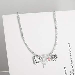 Dropshipping regalo S925 plata esterlina arco corazón pulsera mascota pulsera perro Avatar gatito foto encanto - Product Image 5