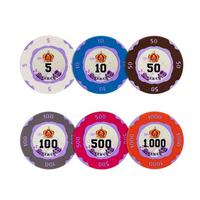YH Casino Chips Cartes à jouer Diverses spécifications Poker Home Games Logo personnalisé Jeton de poker en nylon