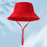 Sombrero de Pescador Reversible al por Mayor con Correa para la Barbilla, Ala Ancha, Borde sin Rematar, Impermeable, de Diseño, para Correr y Viajar, Unisex