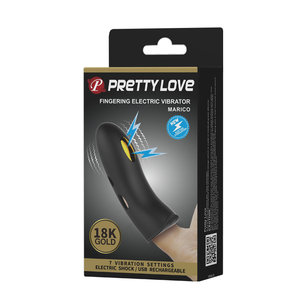 Prodotto del sesso della signora Vibratore a 7 dita con scossa elettrica masturbatore elettrico da amore carino - Product Image 1