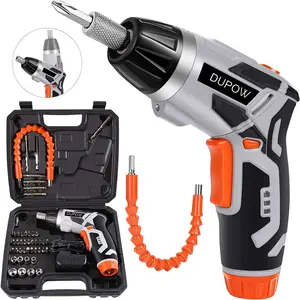 Dupow CT02505 Electric Screwdriver Set Rechargeable Electric Screwdriver 3.6V Cordless Screwdriver