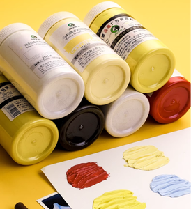 Marie's G1300 Set d'art étudiant Grande boîte blanche de 300ml Pigment publicitaire jaune citron concentré <span class=keywords><strong>Gouache</strong></span> pour papier d'art - Product Image 1