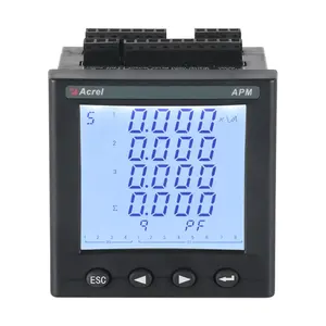 Ethernet 3-Phase Kwh Kvarh Kw I U Hz APM800 Real-Time Demand Up To 0.2S Accuracy Energy Wattage Electricity Analyzer With Modbus