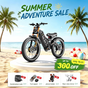 Bicicleta Eléctrica de Montaña eAhora Romeo Pro 2 2026, Neumáticos Anchos, Motor Dual, Todoterreno, con Bluetooth - Product Image 3