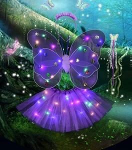 Phát sáng cánh bướm cô bé trở lại trang trí LED nhấp nháy đồ chơi tuyệt vời Cây Đũa Thần Hoa Cổ tích bộ - Product Image 4