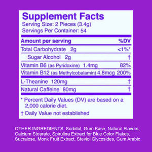 Chewing-gum à la caféine avec L-théanine Vitamine B12 B6 Nootropic Suppléments énergétiques Menthes pour adultes OEM Factory High <span class=keywords><strong>Energy</strong></span> Mints - Product Image 4