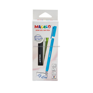 Stylo semi-gel à écriture fluide, design de logo personnalisé, grande capacité, papeterie de bureau et scolaire - Product Image 2