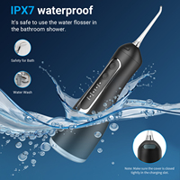 Hydropulseur dentaire électrique avec buse flexible, alimentation USB/batterie, élimine efficacement la plaque dentaire dans les zones difficiles d'accès