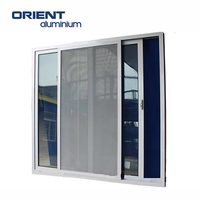 Fenêtre coulissante avec moustiquaire Stores Cadres en aluminium Fenêtres et portes grillées Fenêtre coulissante verticale et cadre de porte
