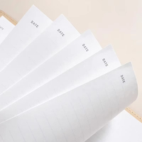 Maßgefertigter PU-Leder 6-Ring-Ordner Agenda Notizbuch Journal Großhandel Schule Büro Nachfüllbarer Ordner Magnetischer Klappdeckel Notizbuch
