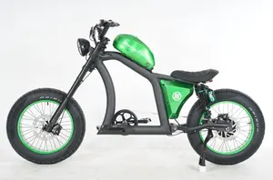 มังคุด FT-02 ไฟฟ้ายางไขมันจักรยานเบรคไฮดรอลิก Fatbike E-bikes 48V ไฟฟ้าจักรยานเมืองChopperออกแบบ E-bikes