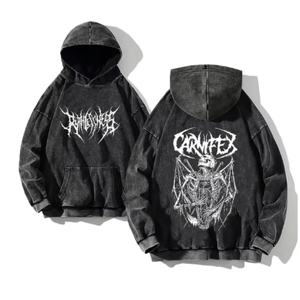 Fabricante de Chaquetas 2025, Venta al por Mayor de Sudaderas con Capucha Cuadradas Vintage Lavadas al Ácido para Hombre, Adecuadas para el Estilo Urbano Hip-hop - Product Image 1