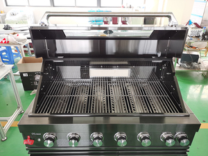 Parrilla de Gas de Acero Inoxidable para Exteriores, Barbacoa Portátil de Acero Inoxidable para Cocinas al Aire Libre HNS-B801 de 6 Quemadores - Product Image 3