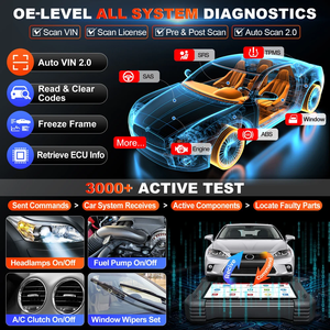 เครื่องสแกนวินิจฉัยรถยนต์ Launch X431 Pro TT 36+ รีเซ็ตโค้ดดิ้ง DBScar VII VCI ระบบวินิจฉัยเต็มรูปแบบ CAN FD/DOIP/OBFCM อัตโนมัติ OBD OBD2 - Product Image 6