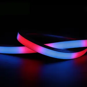 Fita led neon personalizada 12v 16x16mm, difusor flexível e dobrável, de silicone, à prova d' água, para decoração