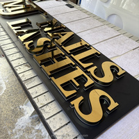 Personalizado al aire libre interior iluminar carta empresa logotipo 3D canal letra Metal espejo superficie Led retroiluminado carta signo