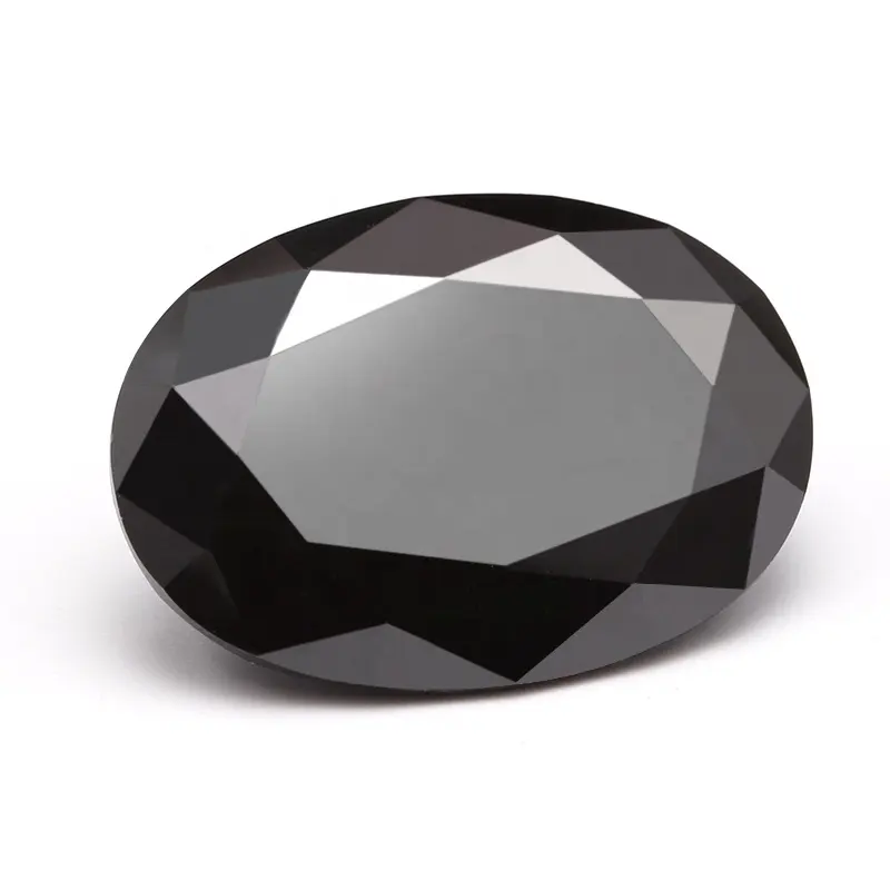 Black Color Oval Cut Moissanite Loose Stones 2*4mm 8*10mm 1ct 3ct Excellent Cut Gra Certificate Moissanite Diamonds