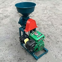 Machine agricole pour la mouture des céréales et le broyage de la poudre et du jus, moulin à farine de blé, type moteur à essence, usage domestique