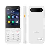 Téléphone portable UNIWA A2808 avec écran tactile IPS de 2,8 pouces, 4G, Android 11, 3 Go de RAM, 32 Go de ROM, batterie amovible de 2200 mAh