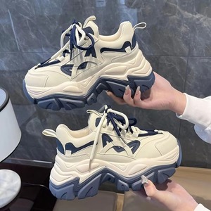 รองเท้าผ้าใบผู้หญิง Pu Upper Sock พื้นหนา น้ำหนักเบา เหมาะสำหรับเล่นเทนนิส วิ่งออกกำลังกาย แฟชั่นลำลอง เดินสบาย มีไฟ รุ่น Autumn - Product Image 6
