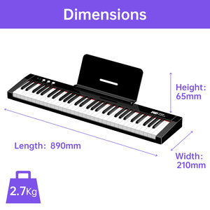 <span class=keywords><strong>Clavier</strong></span> électronique 61 touches TERENCE PT611 – Fournisseur direct d'usine pour achats en gros de pianos numériques tactiles - Product Image 4