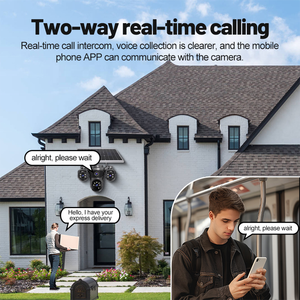 12mp 3 lenti 3ptz telecamera Wifi Wireless pannelli solari di rilevamento del movimento telecamere di sicurezza Audio bidirezionale 4g Sim Card - Product Image 3