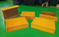 Soufflets plats flexibles en plastique de type accordéon, directement de l'usine, pour machines-outils CNC
