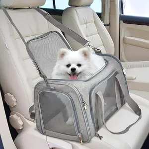 Airline Approved Pet Carrier Dog Cat Travel Foldable Pet Carry Bag Organizer Products Supply Pet Travel Set For Dog And Cats