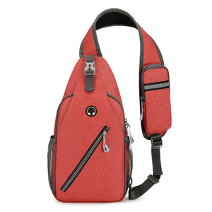 Bolsa de Hombro Deportiva Casual Multifuncional Ligera y Moderna con Cierre USB, Bolsas de Pecho Impermeables para Hombre - Product Image 1