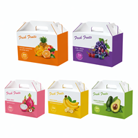 Boîtes d'expédition en carton personnalisées pour fruits frais - Boîtes rigides durables et réutilisables avec gaufrage et doublure en mousse, logo personnalisé
