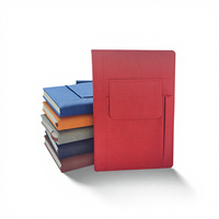 Carnet A5 en PU, couverture rigide, multifonctionnel, poche, bloc-notes, réunion d'affaires, entreprise, logo personnalisé, cadeau promotionnel