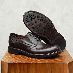 Chaussures en cuir classiques pour hommes, à semelles épaisses et talons surélevés, chaussures tendance pour hommes à semelles rouges, nouveau style - Product Image 5