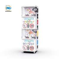 Máquina Expendedora de Juguetes en Cápsulas Gacha, Máquina de Juegos Arcade de Doble Plataforma Operada con Monedas, Personalizable, WANGERBAO