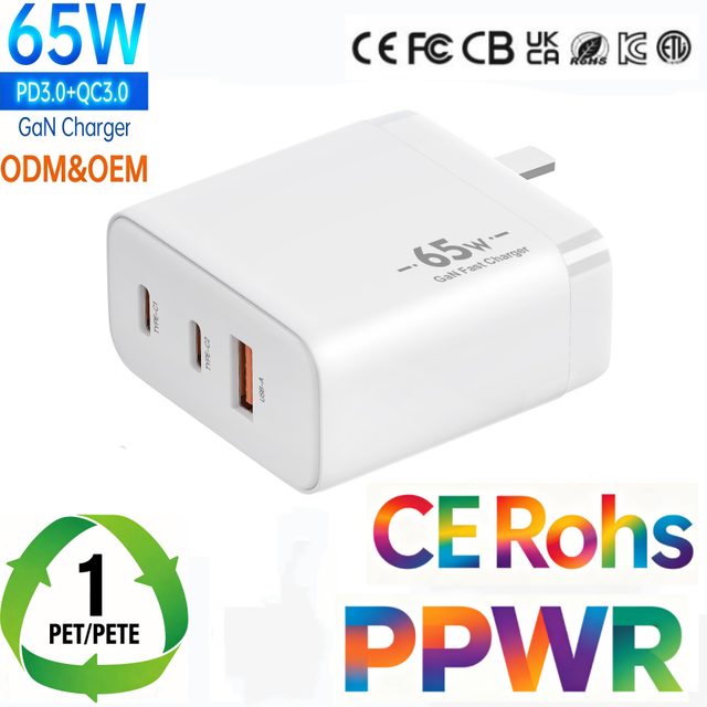65w Fast Gan Charger Type c Uk Plug Laptop Charger 65w Type Usb c Charger Cargadores Para Celular Chargeur for Tablet ipad