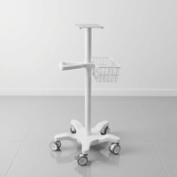 Chariot médical en plastique ABS à prix de gros usine, équipé de roulettes universelles silencieuses