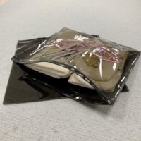 Pochette zippée personnalisée en PVC, sac anti-poussière pour bijoux en PVC, pochette cadeau zippée avec logo, emballage pour petites entreprises pour colliers, boucles d'oreilles, maquillage