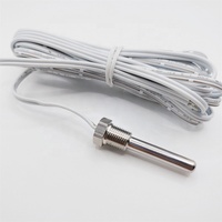 FOCUSENS Original Digital impermeable DS18b20 Sensor de temperatura roscado termopozo con tubo de acero inoxidable