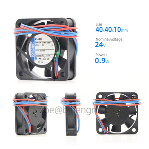 พัดลมระบายความร้อนแบบแกนขนาดเล็ก ebmpapst รุ่น 414FH 24V DC 5.3CFM 6000RPM ขนาด 4 ซม. 40x40x10 มม. 4010 26dBA สายไฟ 2 เส้น แบบลูกปืนสลีฟ สำหรับอินเวอร์เตอร์ - Product Image 2