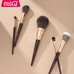 MSQ-Juego de brochas de maquillaje vegano de 10 piezas, bolsa de tubo de pelo sintético de buena calidad, ventilador para Base, corrector, maquillaje de ojos, brocha barata - Product Image 4