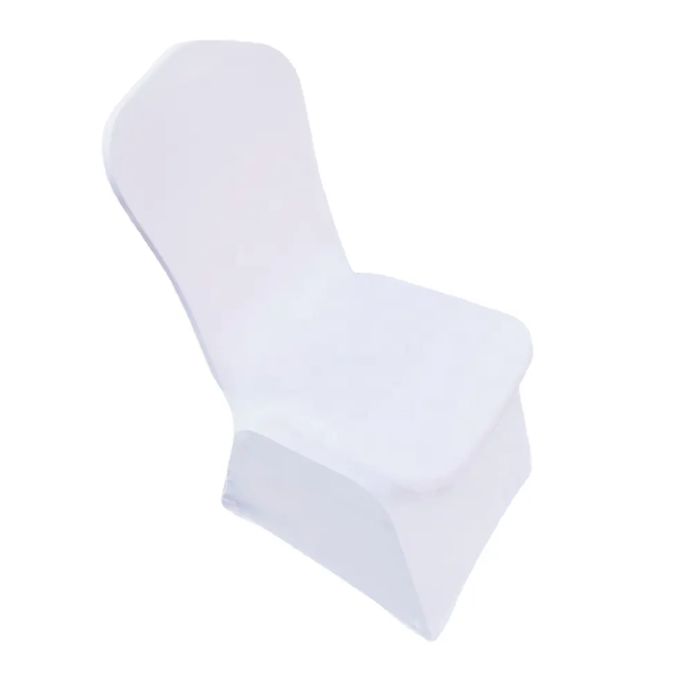 Atacado Branco Universal Stretch Poliéster Wedding Party Spandex Chair Covers Cheap igreja cadeira do púlpito cobre