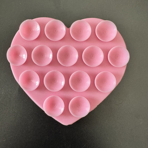 Durable 15-Piece Anti-Slip Silicone Suction Cup <b>Accessories</b> Strong Double-Sided Home Heart-Shaped Multifunctional Suction Stand - Product Image 4