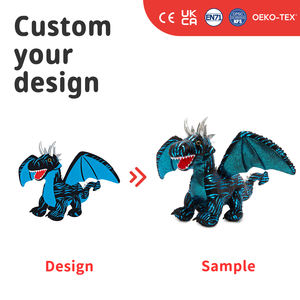 Peluche <span class=keywords><strong>dinosaure</strong></span> personnalisée avec logo par transfert thermique, OEM pour cadeaux d'anniversaire pour enfants, peluches personnalisées en gros - Product Image 4