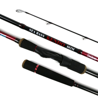 Canne à pêche spinning/baitcasting Z019 2.44-3.03m pour eau salée, action moyenne rapide, carbone, poignée EVA, pour la pêche au saumon (fly/jigging)