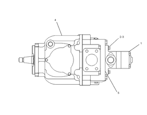 Pompe à piston hydraulique 122-3401 pour ensemble de pompe hydraulique de rétrocaveuse 446 446B - Product Image 2
