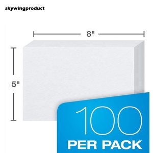 skywingproduct OEM Printed Custom Wholesale Top Quality 180gsm Heavyweight 6x9'' <strong>Pollack</strong> Index Cards With White Plain For Study - Product Image 3