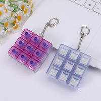 Christmas Gift Factory Direct Sales Lighted Nine Key Wholesale High-Transparency Keycaps Decompression Mechanical Highly Popular