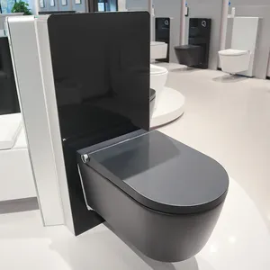 Wc Commodes Intelligent Toilette Baño Remoto Automático Tazón de descarga Bidé One Piece Smart Mounted Wall Hung Toilet
